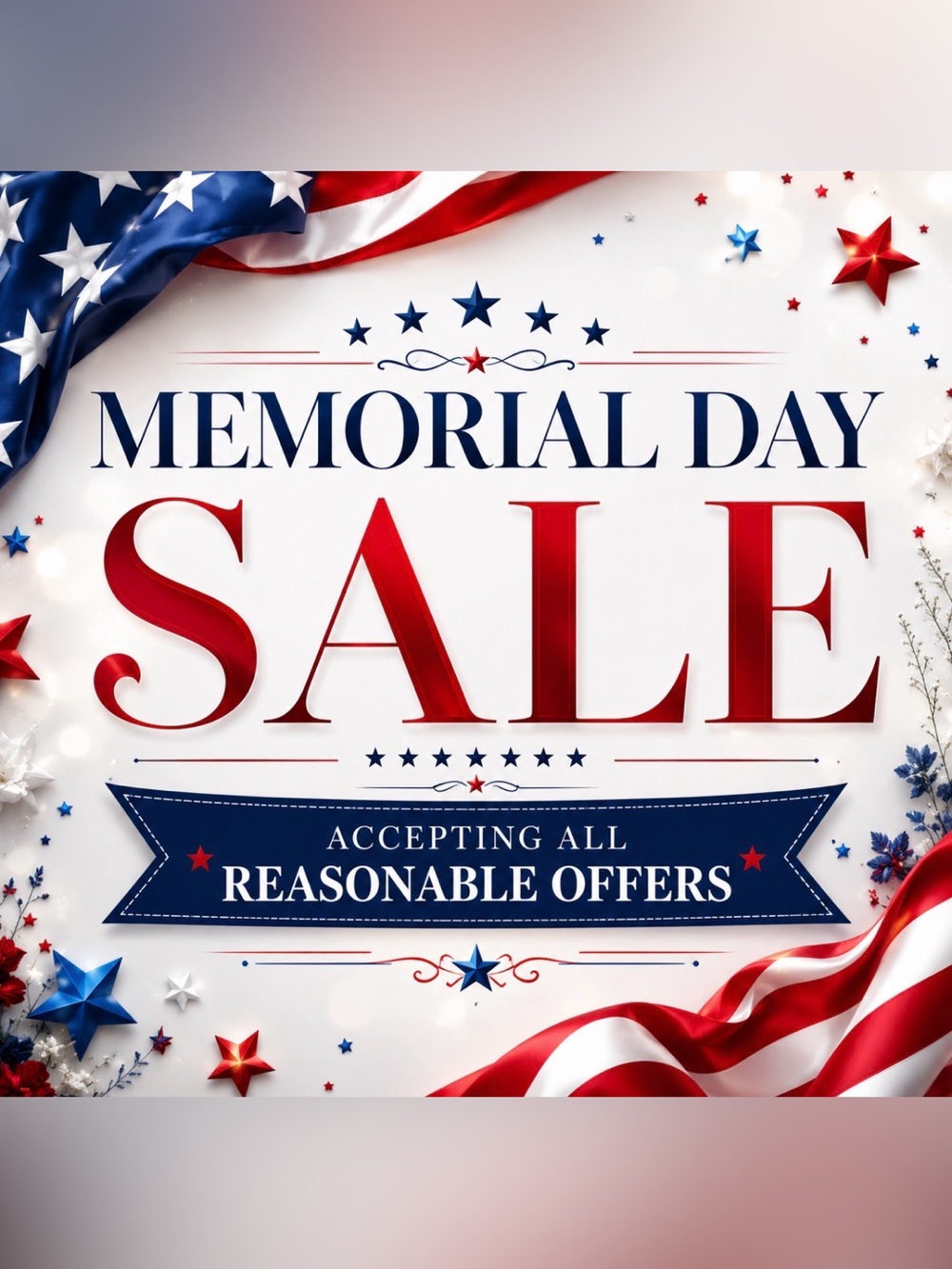 MEMORIAL DAY SALE!!!! 🇺🇸
